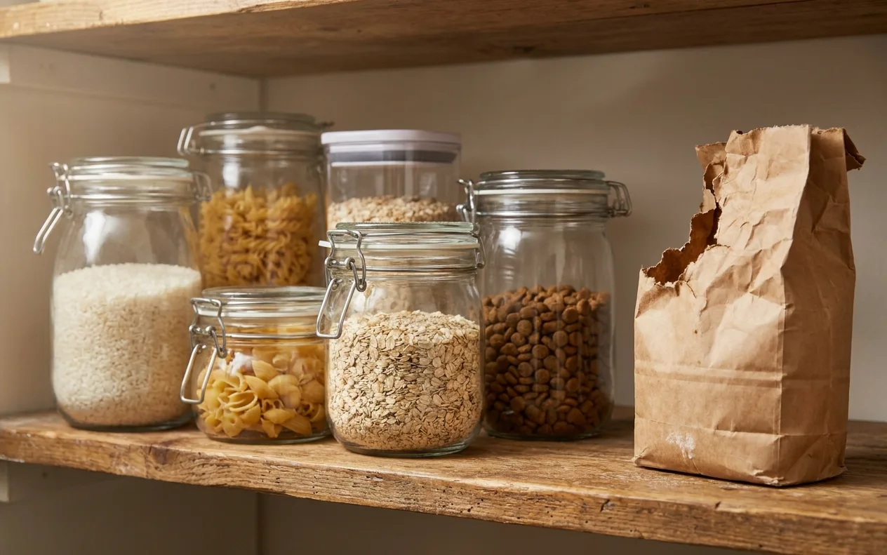 mouse control sealed dry goods containers